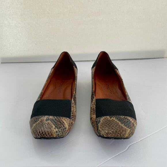 Gentle Souls Snake Print Ballet Flats Size 7-1/2‎ Stylish Comfortable Modern - Picture 2 of 6
